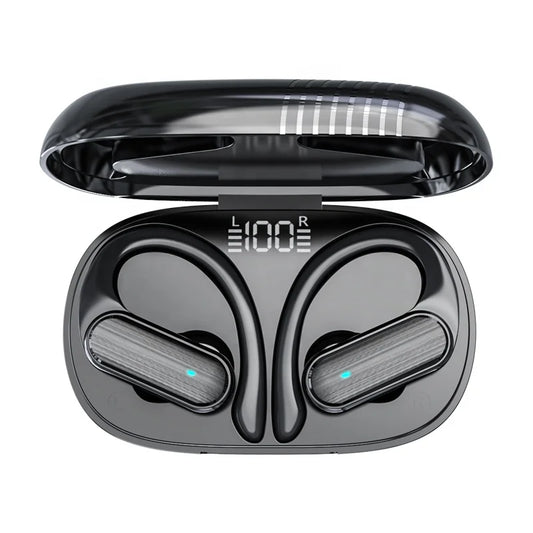 HKM-508435 Wireless Ear Hook Earphones with Microphone for Gym and Outdoor Activities