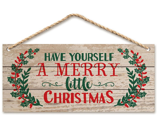 HKM-508883 Christmas Cartoon Beech Craft Pendant Decoration - 20.3cm x 10.8cm, 87g
