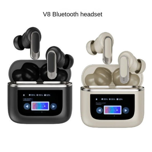 HKM-509587 Wireless Sports Headset with ANC, Long Battery Life, LED Display, Waterproof, Compatible with Android & Apple