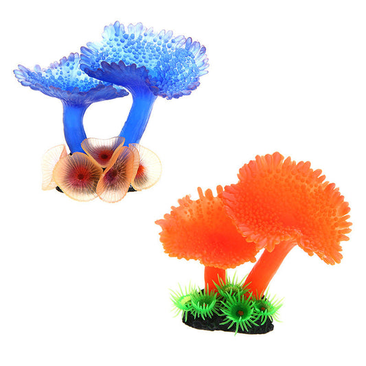 HKM-511251 Coral Plant Simulation for Aquatic Landscaping, 9.5x9.5x7cm, Non-Fading & Odorless
