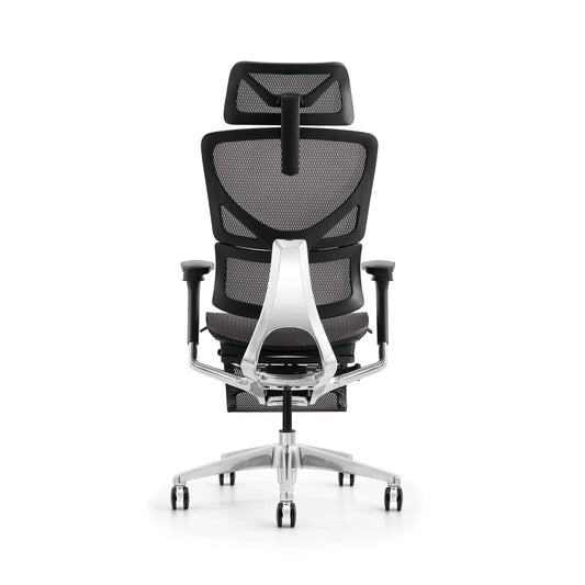 HKM-511827 Ergonomic High Back Mesh Swivel Office Chair with Footrest – Modern Executive Design