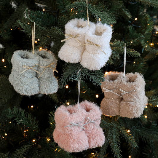 HKM-515155 Plush Christmas Boot Tree Pendant – Creative Holiday Decoration in Multiple Colors