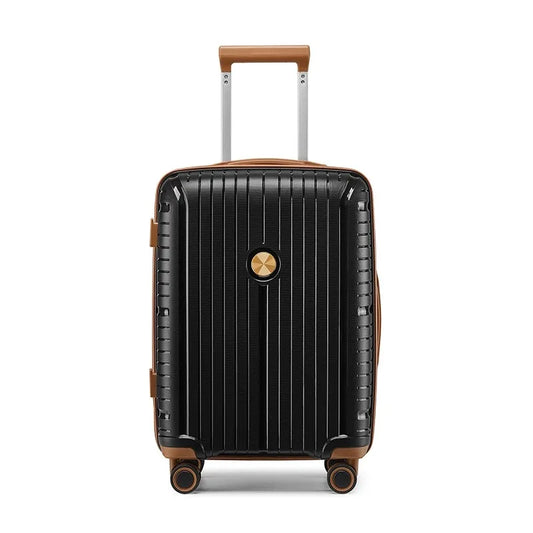 HKM-516563 Customisable 20/24/28 Inch Durable Travel Luggage with Silent Wheels, TSA Lock and Large Capacity Design