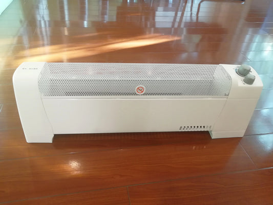 HKM-518099 1500W Electric Baseboard Heater with Adjustable Thermostat and Safety Features for Bedrooms and Bathrooms