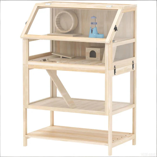 HKM-5186109 Hamster Cage with Spacious Design and Easy Access Features
