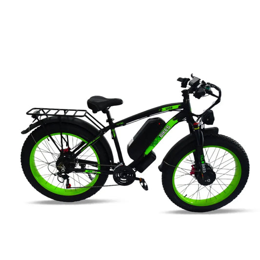 HKM-518803 2000W Dual Motor Electric Fat Tire Bike with 21 Speed, Hydraulic Brakes, and LCD Display