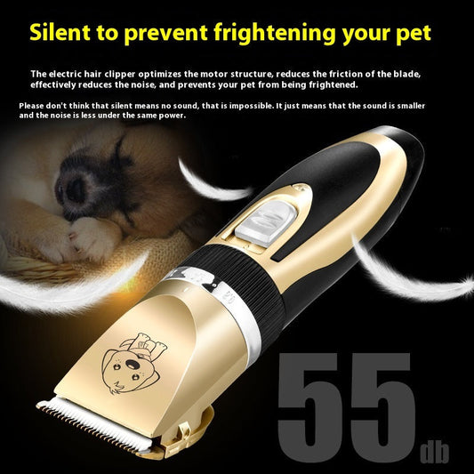 HKM-5189693 Rechargeable Cat Hair Clipper with Titanium Ceramic Blade and Adjustable Lengths