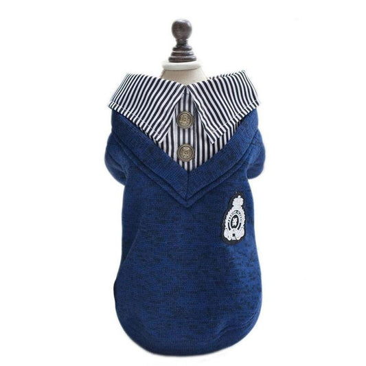 HKM-522003 Lapel Casual Dog Hoodie in Wool with Adjustable Fit