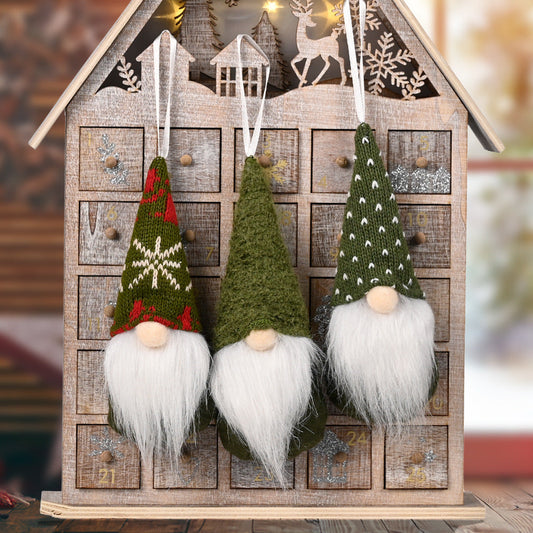 HKM-524691 Knitted Christmas Pendant in Various Colors and Styles for Holiday Decor