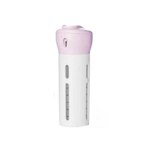 HKM-525651 4-in-1 Travel Bottles Organizer - Compact Leakproof Container with TSA Approved Refillable 50ml Bottles and Labels