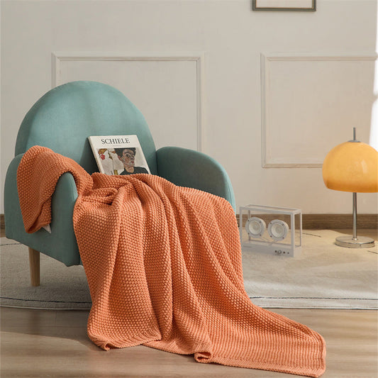HKM-528531 Nordic Style Chenille Blanket for All Seasons - Available in Multiple Colors