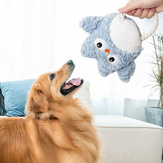 HKM-530515 Caterpillar Shape Bite-Resistant Dog Toy – Plush & Squeaky for Small to Large Dogs