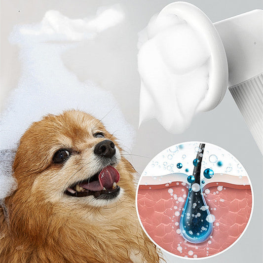HKM-5311293 Pet Bubble Machine Shower Gel for Cats and Dogs, Stylish Design, Bubble Maker, White Color, 139¡Á118¡Á286mm