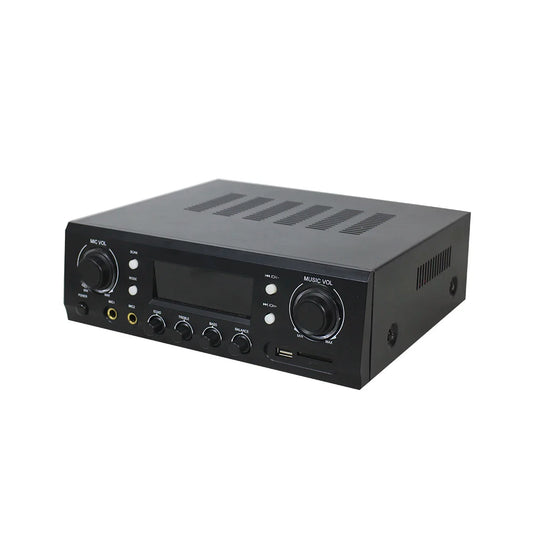 HKM-532499 70W 2-Channel Stereo Bluetooth Amplifier Receiver with FM Radio, Phono, and Coaxial Inputs for Home Audio Systems