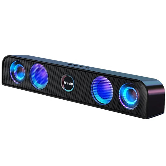 HKM-533139 Wireless RGB Sound Bar with Bluetooth Subwoofer for Desktop and Home Audio Setup