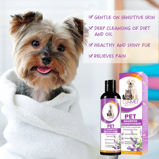 HKM-5344061 Dual-Action Anti-Hair Pet Shampoo for Hair Protection and Beautification - 200-500ml