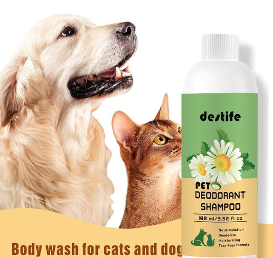 HKM-5349821 Gentle Shampoo and Conditioner for Dogs and Cats - 100ml Aloe Vera Infused Shower Gel