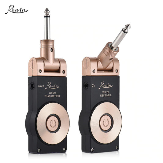 HKM-535123 Wireless Guitar and Instrument Transmitter Receiver System, 2.4GHz Transmission, 30M Range, 105dB Dynamic Range, Plug and Play
