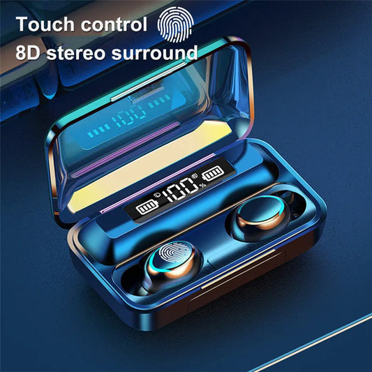 HKM-538899 Wireless TWS 5.1 Earbuds with Charging Box and Built-in Microphone for Sports