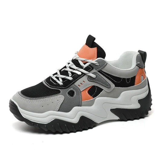 HKM-540435 SH201 New Colored Mesh Women's Board Shoes Summer Breathable Thick Sole Running Shoes Student Fashion Casual Shoes