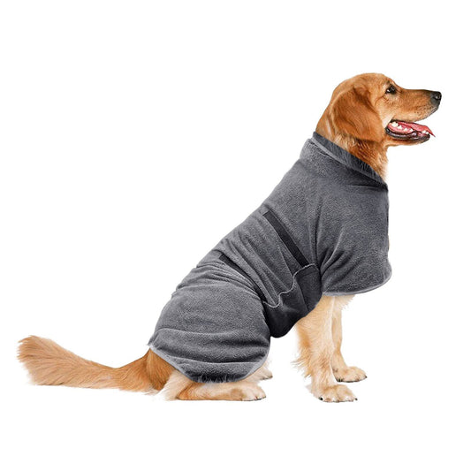 HKM-5428669 Dog Robe and Cat Bath Towel in Multiple Colors and Sizes