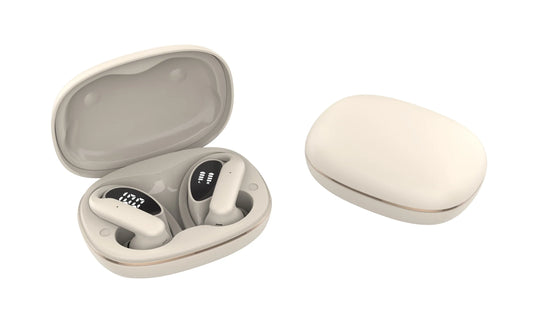HKM-543507 True Wireless Stereo Earbuds with Active Noise Cancellation, HiFi Deep Bass, Waterproof Design, and LED Digital Display
