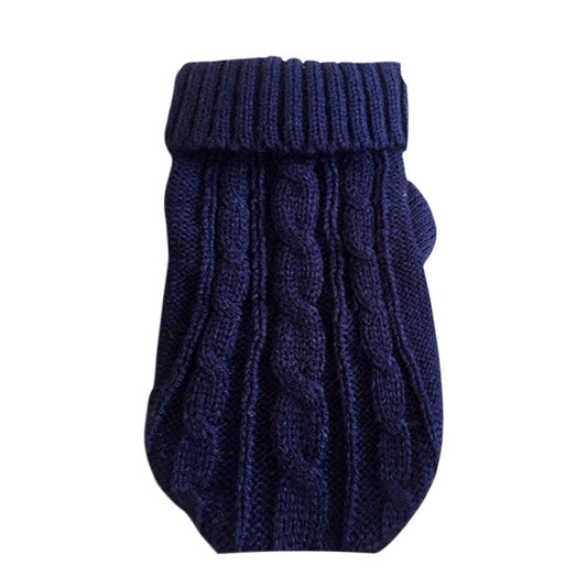 HKM-5435325 Cozy Thick Knit Pet Sweater for Cats - Warm and Stylish Fashion in Various Colors