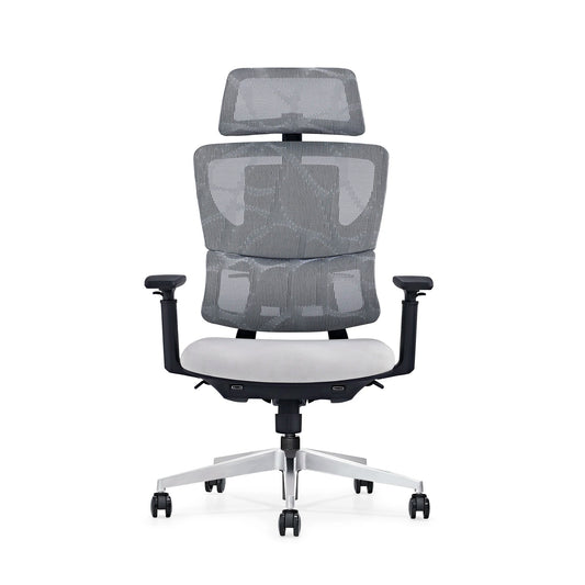 HKM-545939 Height Adjustable Executive Office Chair with Mesh Back, Footrest, and Reclining Function