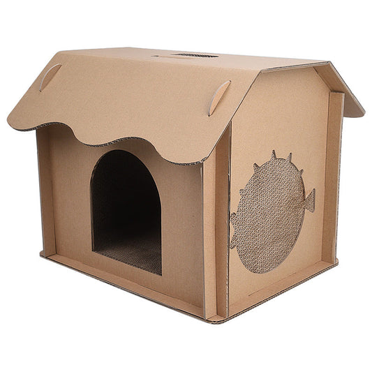 HKM-5465789 Large Enclosed Pet Nest for Deep Sleep - Easy to Clean, Four-Season Comfort