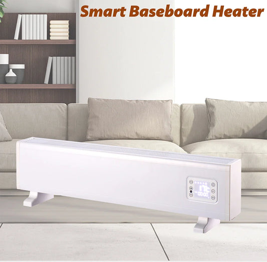 HKM-550867 2000W Portable Baseboard Heater with Adjustable Thermostat and Overheat Protection