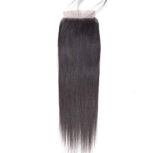 HKM-551827 Lace Front Synthetic Straight 4x4 Wig with Hair Accessories