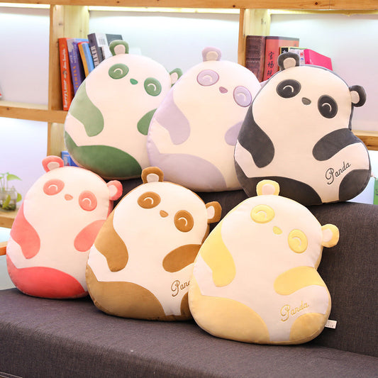 HKM-552531 Cute Panda Sleeping Pillow - Soft Elastic Fabric with 3D Down Cotton Fill, 40cm Size