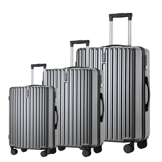 HKM-553939 Customised ABS Carry-on Trolley Luggage Set - 14, 20, 24, 28 Inch Travel Options