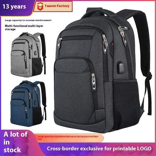 HKM-555923 Waterproof Large Capacity Men's Laptop Backpack for Travel and Business