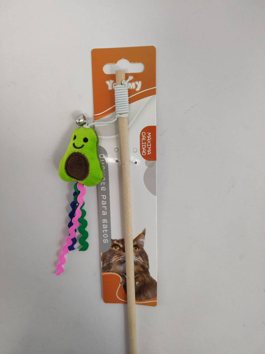 HKM-5560893 Cat Teaser Wand with Fruit-Themed Attachments