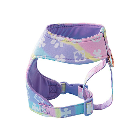 HKM-5580605 Fashionable Pet Harness with Traction Rope for Dogs - Available in Red, Blue, and Pink