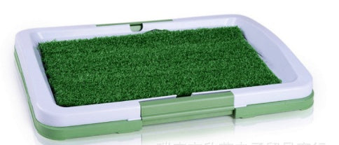 HKM-5582781 Indoor Dog Potty Training Mat with Simulation Grass - 3 Layers with Odor Resistance