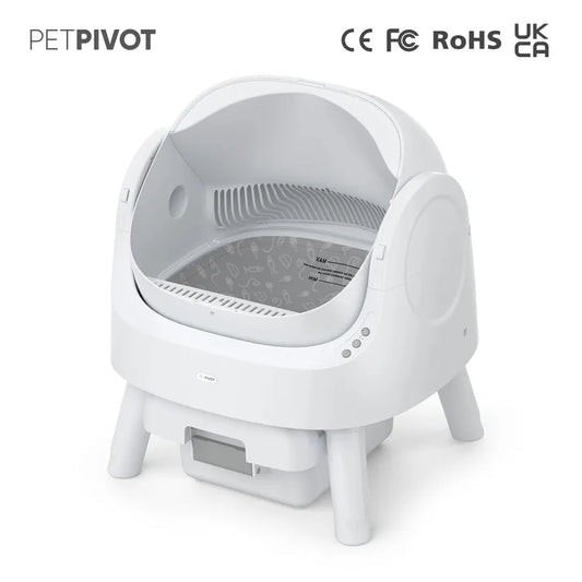 HKM-560915 Fully Automatic Cat Litter Box with Large Open Design for Effortless Cleaning