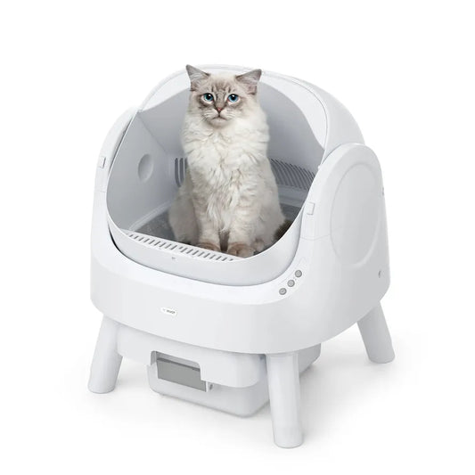 HKM-560915 Fully Automatic Cat Litter Box with Large Open Design for Effortless Cleaning