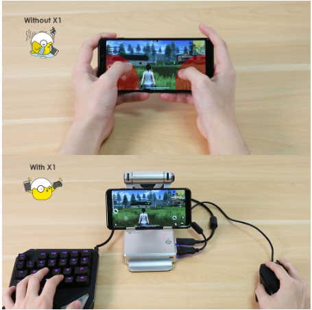 HKM-561363 Mobile Game Controller for Apple Devices - Versatile Mouse & Keyboard Accessory