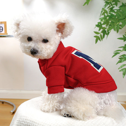 HKM-5642173 Cozy Polyester Dog Hoodie for Autumn and Winter - Available in Multiple Sizes and Colors