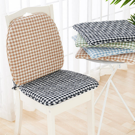 HKM-568531 Removable Washable Dining Chair Cushion in Lattice Design - Available in Multiple Colors and Sizes