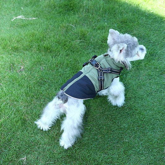 HKM-5696701 Waterproof Casual Cotton Pet Jacket in Red, Sapphire Blue, Army Green - Sizes S to XXL Available