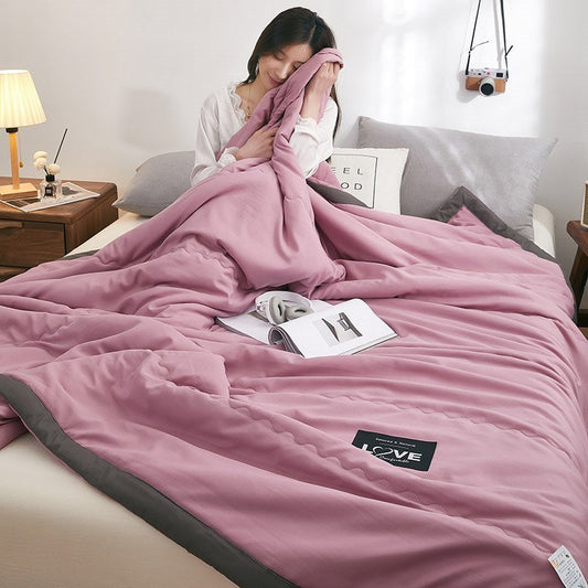 HKM-569683 Washable Cotton Quilt - Soft Bedding Available in Multiple Sizes and Colors