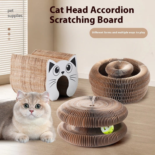 HKM-5697085 Creative Cat Scratch Board for Claw Grinding and Play, Made of Corrugated Paper