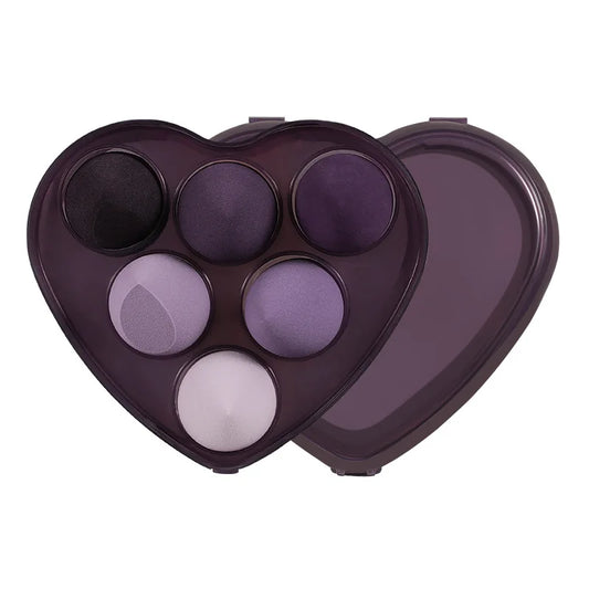 HKM-570835 Heart-Shaped Makeup Sponge Set for Flawless Application and Blending