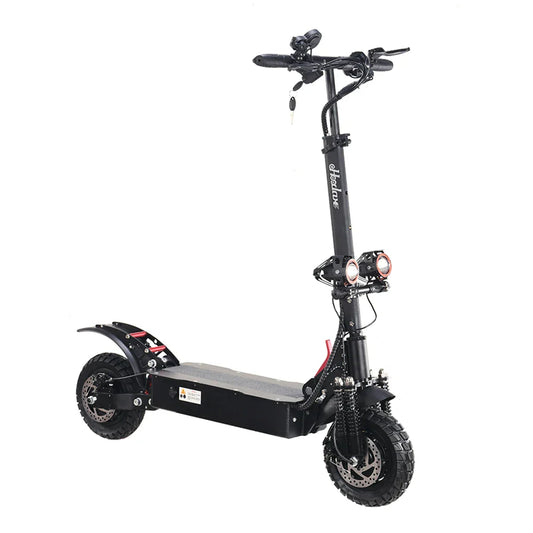 HKM-571539 High-Power Electric Scooter with 2400W Motor, 52V Battery, 50 Km/h Max Speed, 10-Inch Tires, Foldable Design, 150kg Load Capacity