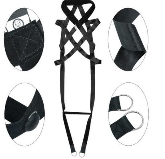 HKM-572371 Cotton Dog Leash - 110CM Full Length with Chest Straps for Training