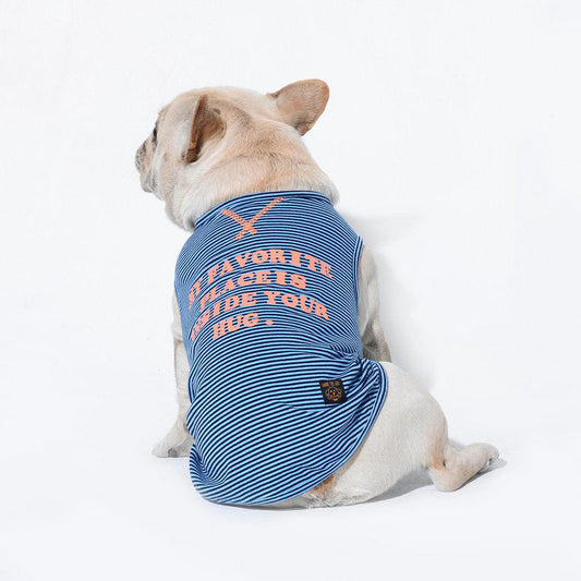 HKM-5730237 Casual Cartoon Pet Vest for Spring and Summer in Multiple Colors and Sizes