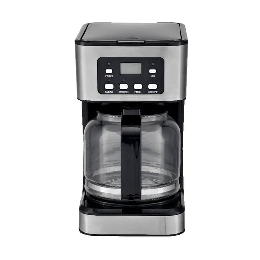 HKM-573395 Professional 1.5 L Drip Coffee Maker with LED Display for 12 Cups Brewing